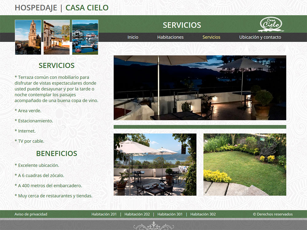 Casa Cielo <img src='img/celular.png'  alt='Responsivo' title='Sitio responsivo'/>